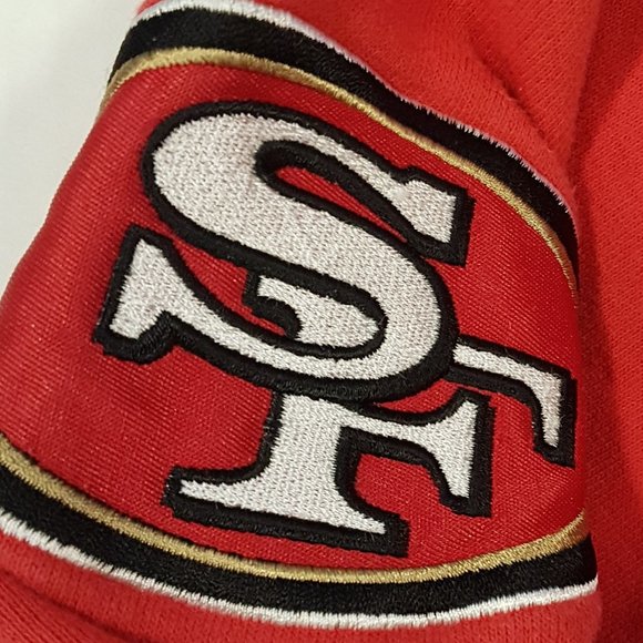 NFL Reebok Hoodie San Francisco 49ers Youth Small US S Unisex 49ers Hoodie Red - Picture 5 of 16